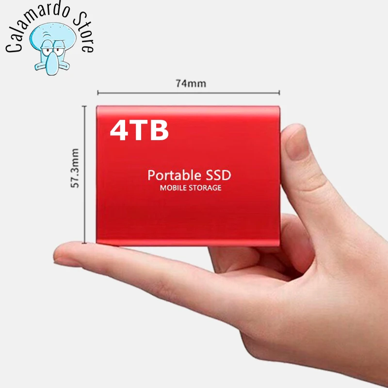 

Mini SSD blue black red for computer or phone solid state mobile hard drive type-C 4TB high speed USB3.1