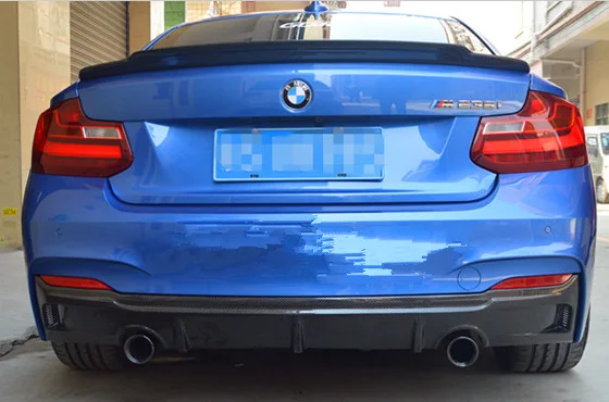 F22 C74 Стайлинг углеродное волокно Задний спойлер крыла багажника для BMW 2 серии