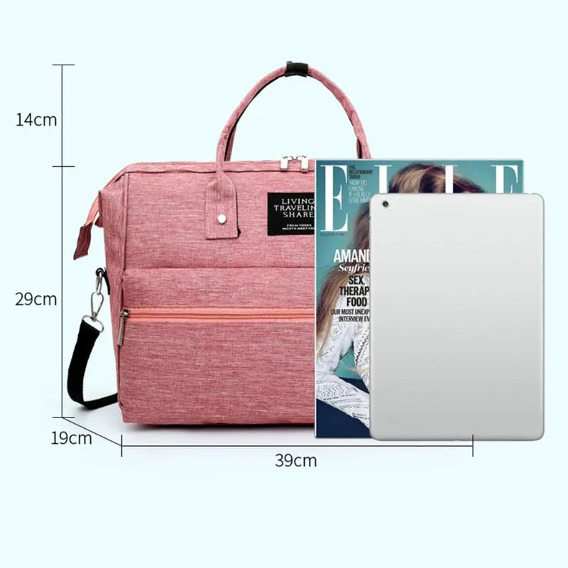 

Large Capacity Baby Bottle Diaper Mom Daddy Shoulder Bags Waterproof Backpack Casual Laptop Bag 97BE