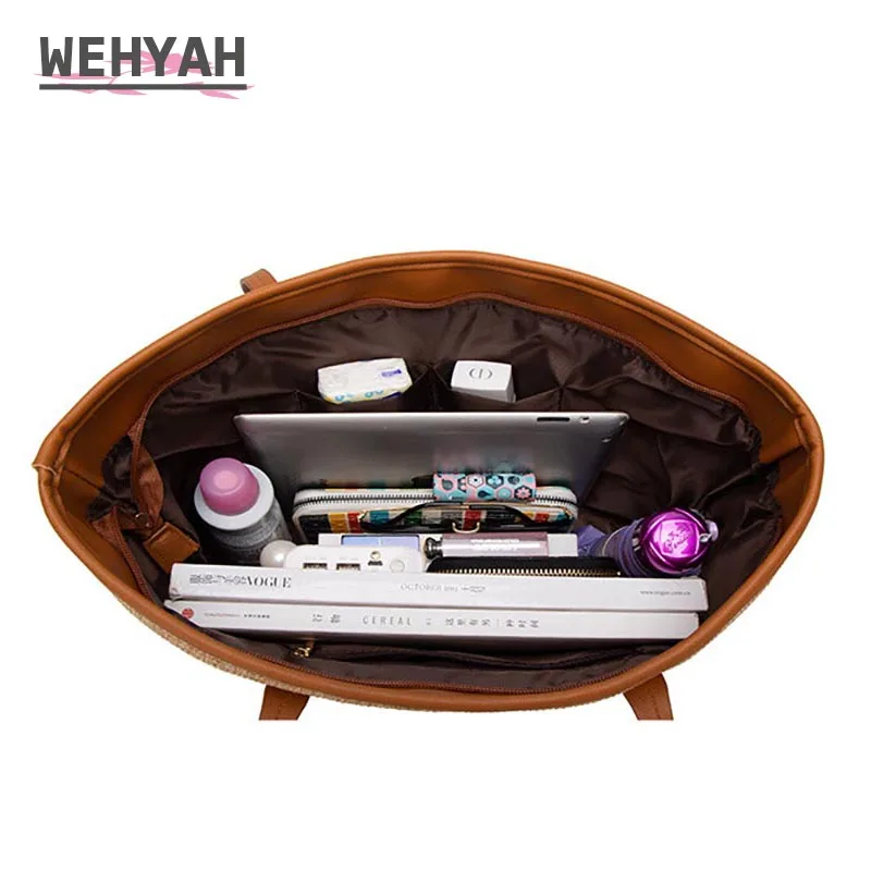 Wahyah летняя сумка из ротанга тканые Сумки искусственной кожи клатч женская