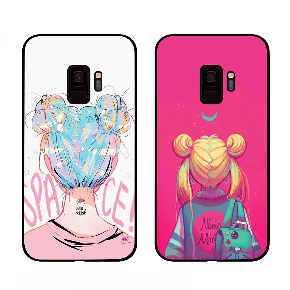 В морском стиле картина с Луной для samsung Galaxy S10 S10E S8 плюс S6 S7 край S9 S10e Plus Note 8 9 чехлы