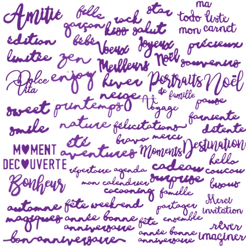 Основные французские фразы для резки металла DIY Скрапбукинг изготовление