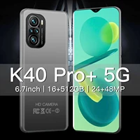 newest smartphone k40pro 6 7 inch sansumg 16512gb mobile phone fingerprint id snapdragon888 android11 4g 5g type c cellphone