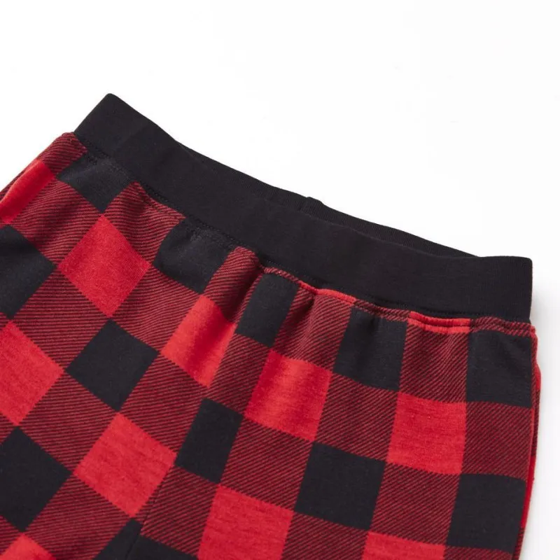 Autumn Family Christmas Plaid pajamas Clothes Winter Long Sleeve Top+Pants Set Mom Daughter Dad Son Outfits | Мать и ребенок