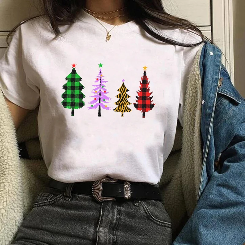 

Women Printed Fashion Merry Christmas Ladies Tops Graphic Womens Tees Female Camisas Lady T-Shirt Harajuku T Shirt T-shirts