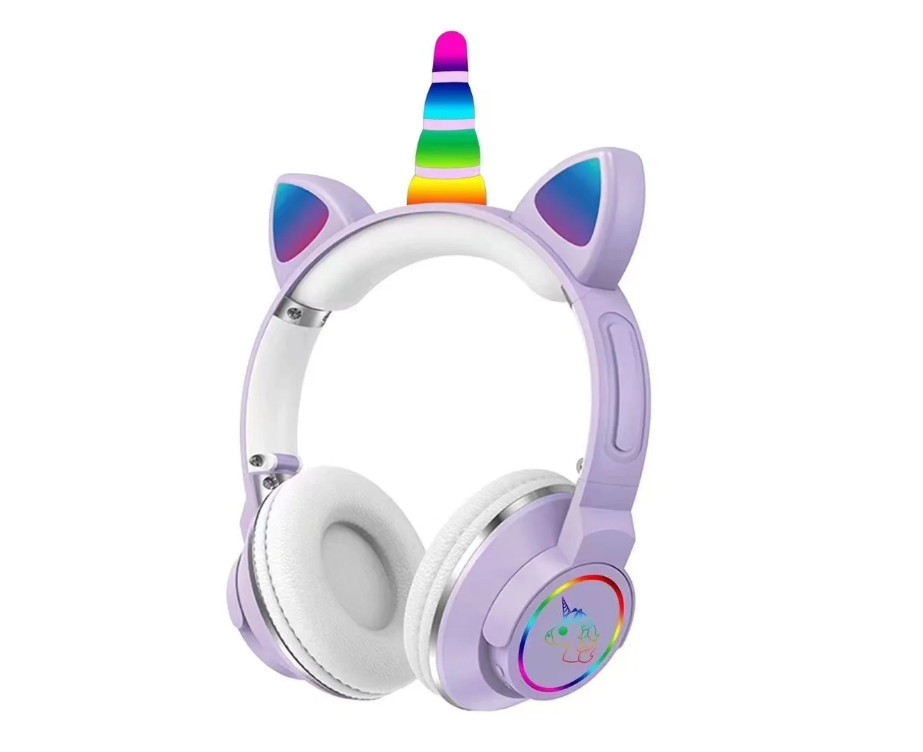 Беспроводные наушники со светодиодный подсветкой для девочек музыкальный шлем с