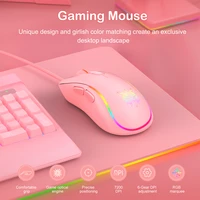 practical usb rgb wired game mouse adjustable office smooth gaming mouse computer notebook office accessories