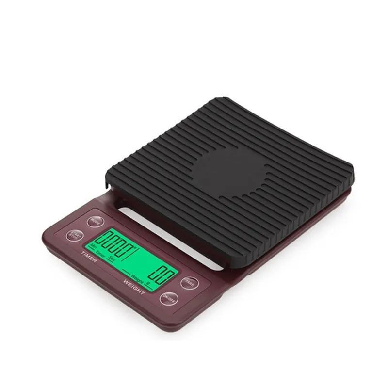 

3kg/0.1g 5kg/0.1g High Precision LCD Electronic Scales Coffee Scale with Timer Portable Electronic Digital Kitchen Scale Gadgets