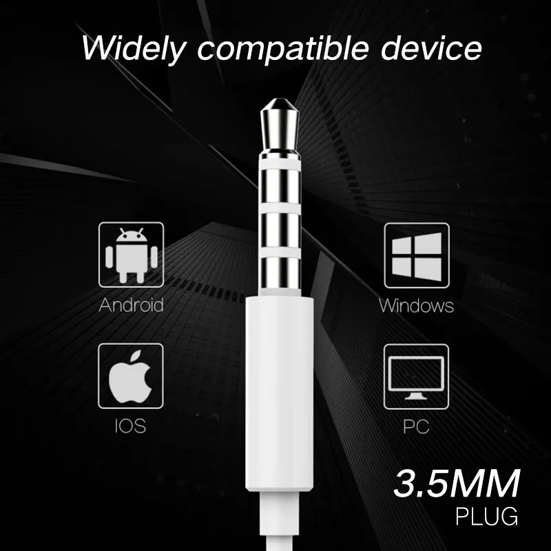 Оригинальные металлические наушники Huawei AM116 с микрофоном и регулировкой