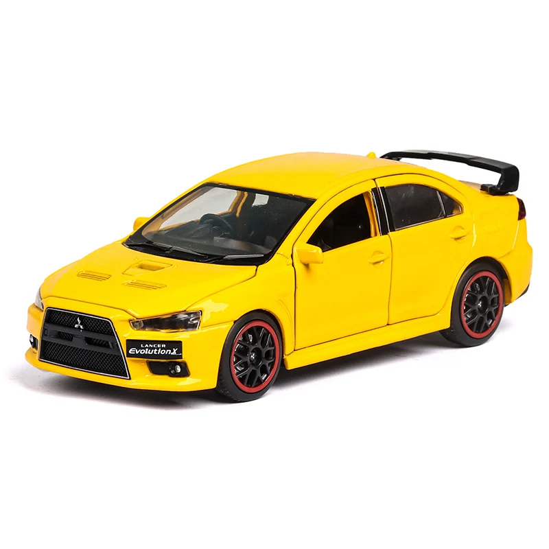 No Original Box 1:32 Mitsubishi EVO Lancer Evolution, игрушечный автомобиль из сплава, литая под давлением и Игрушечная модель автомобиля, игрушечные машинки для детей, подарки на день рождения, Рождество - Цвет: No Original Box