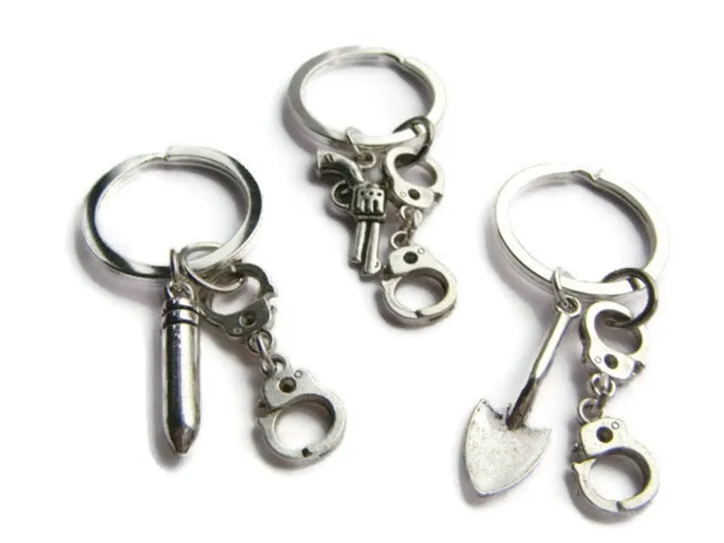 3 Partners In Crime Keychain, Best Friends ,Friendship Keychain, Keyrings,Bracelet,BFF Gifts,Sorority Gifts,Handcuff Jewelry