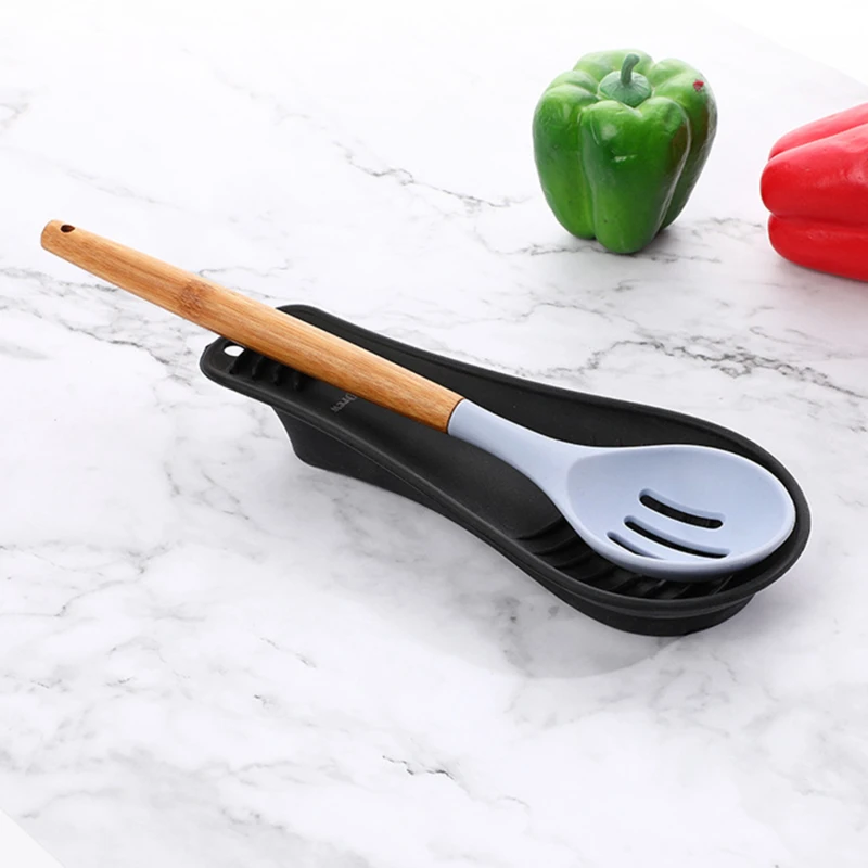 

Silicone Spoon Forks Pads Kitchen Cooking Spatula Soup Spoon Mats Placemat Rack Chopsticks Drain Mat Kitchen Baking Tools