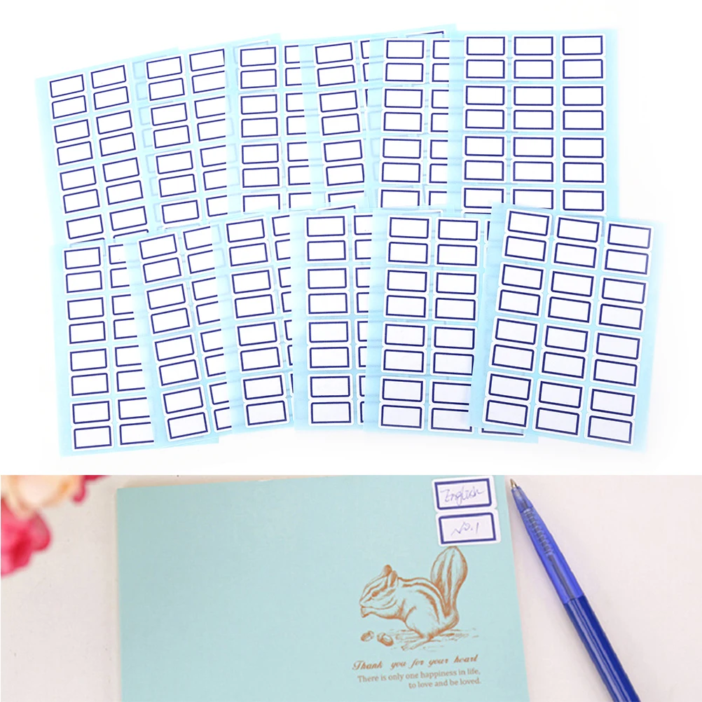 

Self Adhesive Sticky White Label Writable Name Stickers Blank Note Labels 12Pcs Price Stickers