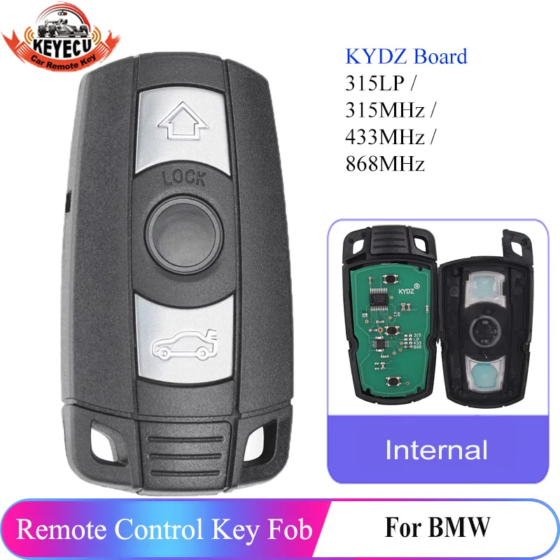 Запасной дистанционный ключ KEYECU KYDZ 315LP/433 МГц/315 МГц/868 МГц для BMW CAS3 3 + 1 5 7 серии X5 X6