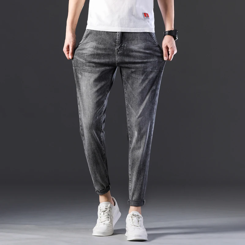 KSTUN Стрейчевые джинсы мужские обтягивающие серые 2020 Новое поступление длинные