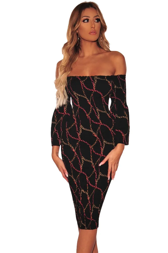 Летнее платье 2020 женское богемное пляжное с геометрическим принтом элегантные