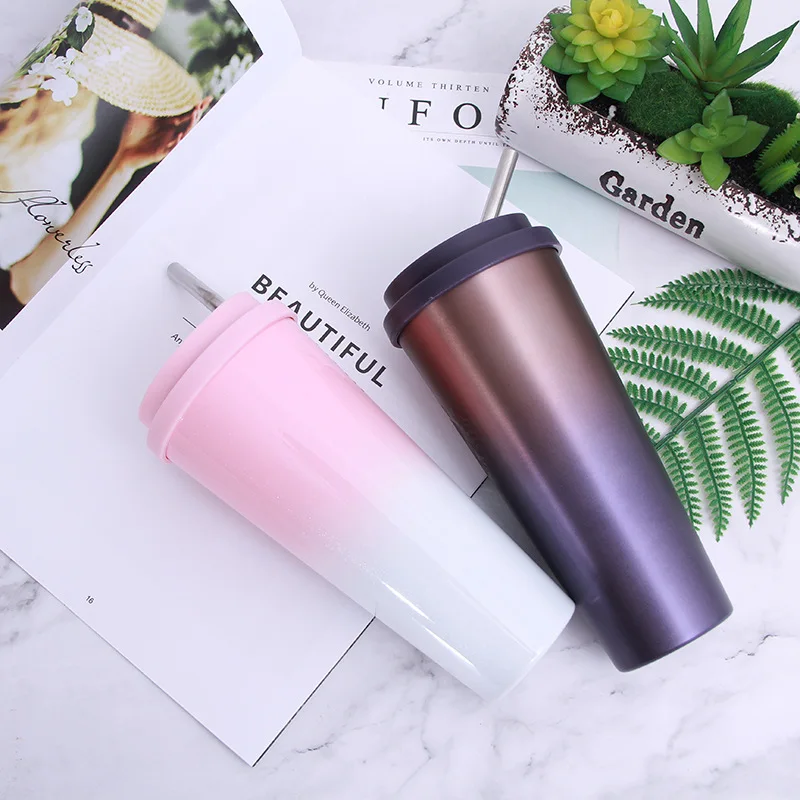 450 мл Двойная Стенка нержавеющая сталь кофе термос чашка портативная Вакуумная