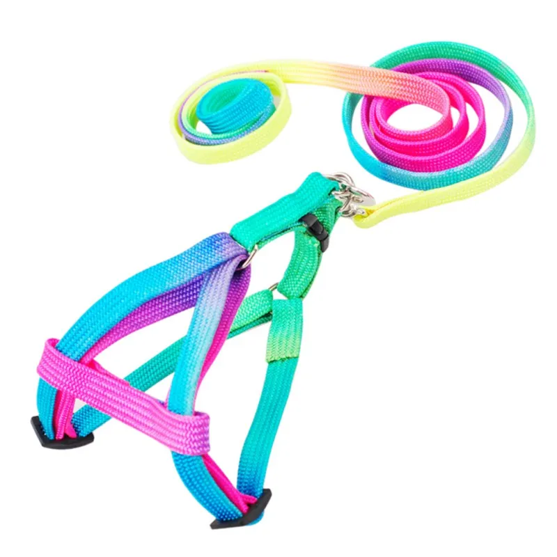Высококачественная прочная нейлоновая шлейка и поводок для кошек собак набор