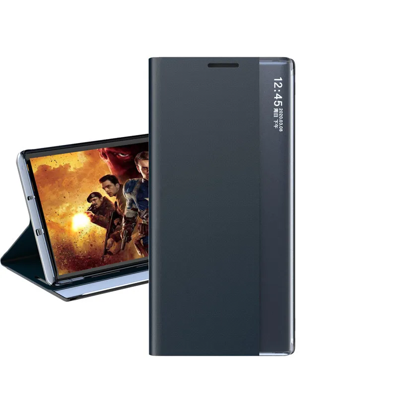 

Flip Cover All-Inclusive Anti-Drop Smart Dormant Mirror Phone Case Leather For Xiaomi RENO2/2Z/2F Flip-Free Answering