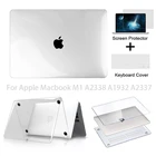 Новый прозрачный чехол для ноутбука Apple Macbook Pro 14,2 Retina A2442 M1 чип Air 11 12 13 дюймов A1932 A2337 Touch ID аксессуары