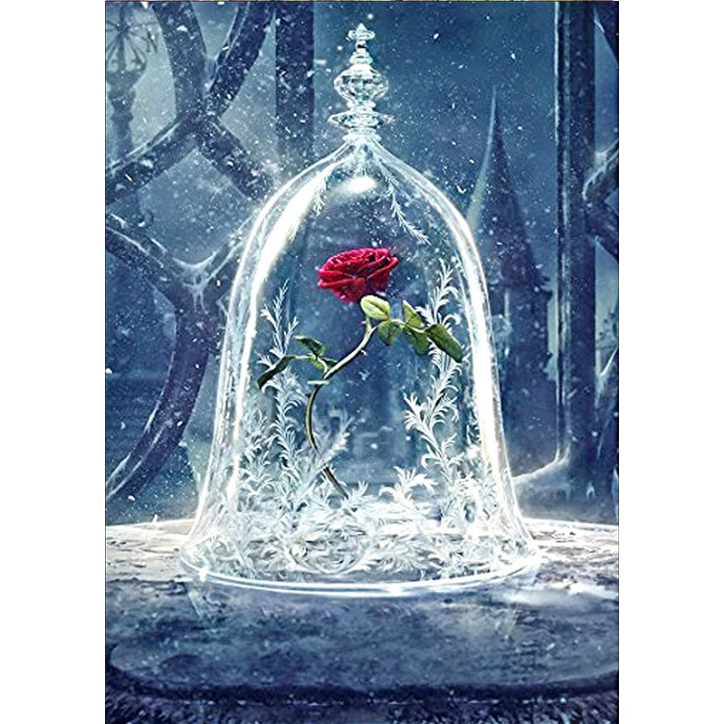 

DIY diamond painting round diamond flower rose flower embroidery cross stitch diamond mosaic home decoration handmade gift