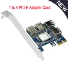 Новая PCI-E 1x до 16x Райзер-карта PCI-Express от 1 до 4 слотов PCIe USB 3,0 адаптер Порт усилитель Майнер карта для майнинга биткоинов BTC