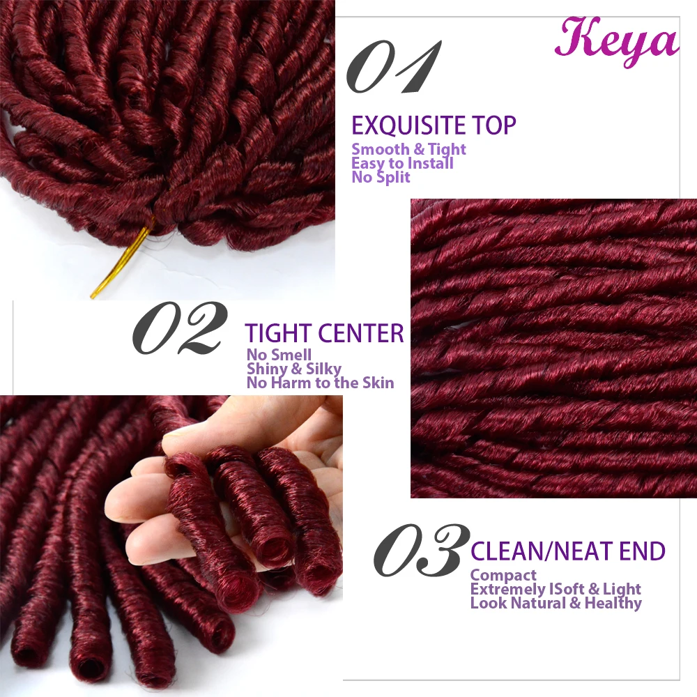 14 дюймов мягкие искусственные локоны в стиле Crochet светильник для волос Вес