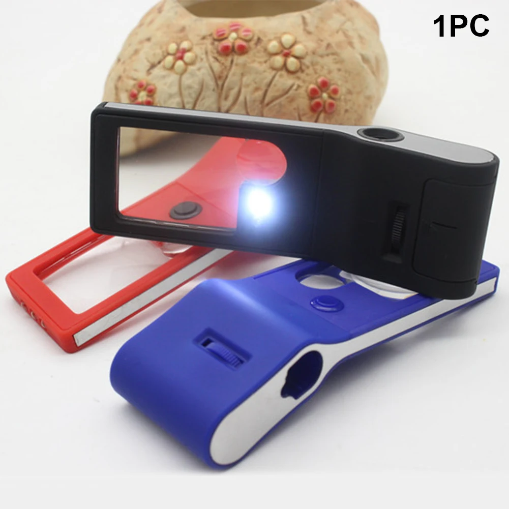 

3X 10X 55X Reading Adjustable Loupe Magnifying Glass Handheld Portable Pocket Lens Led UV Light Magnifier Coins Stamps