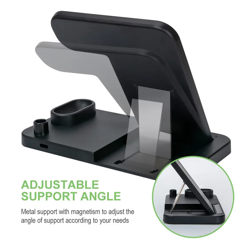 Новое Быстрое беспроводное зарядное устройство 4 в 1 для Apple Watch iWatch 2 3 Airpods QI