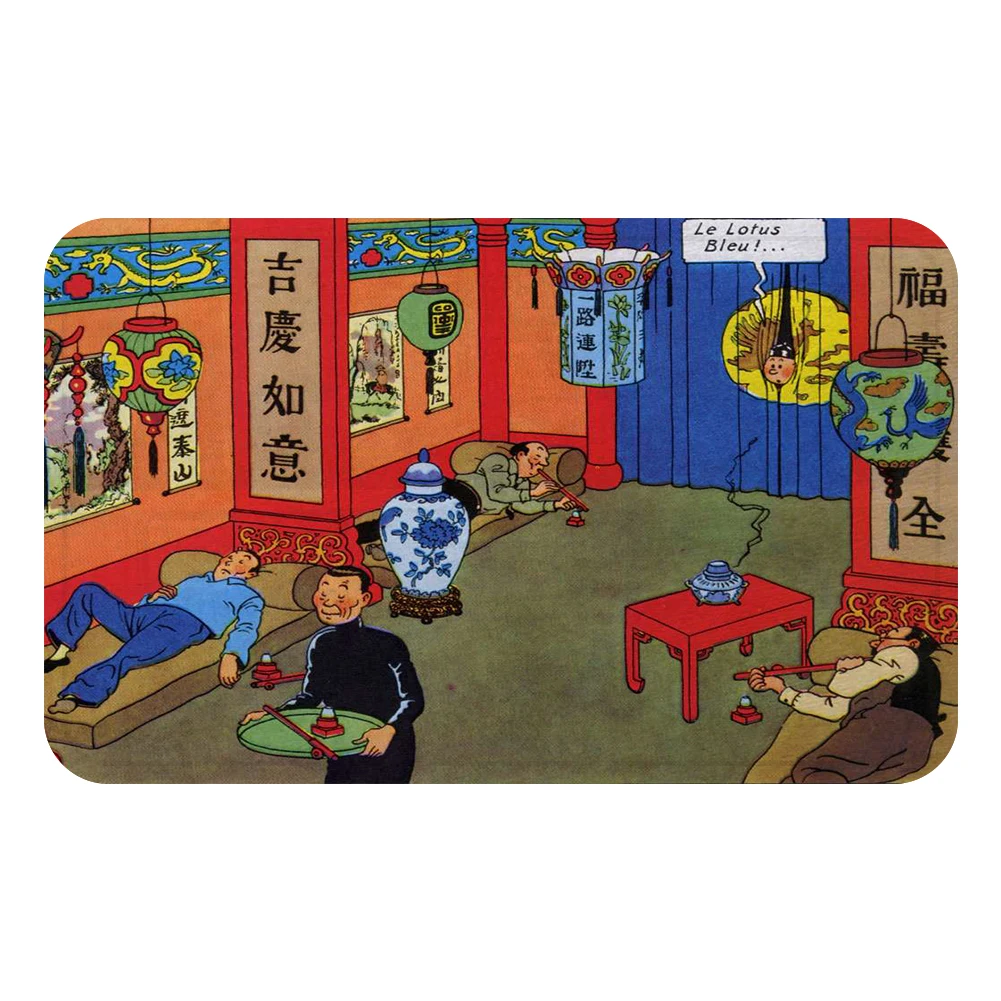 Tintin Adventure Mars China Doormat Bath Kitchen Carpet Decorative Anti-Slip Mats Room Car Floor Bar Rugs Door Home Decor Gift | Дом и сад