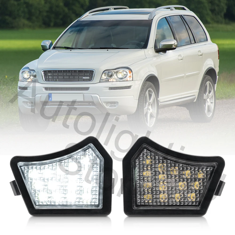 Светодиодная подсветка для зеркала 2 шт Volvo XC90 C30 C70 S40 V50 V70 III XC70 2007-2012 | Автомобили и