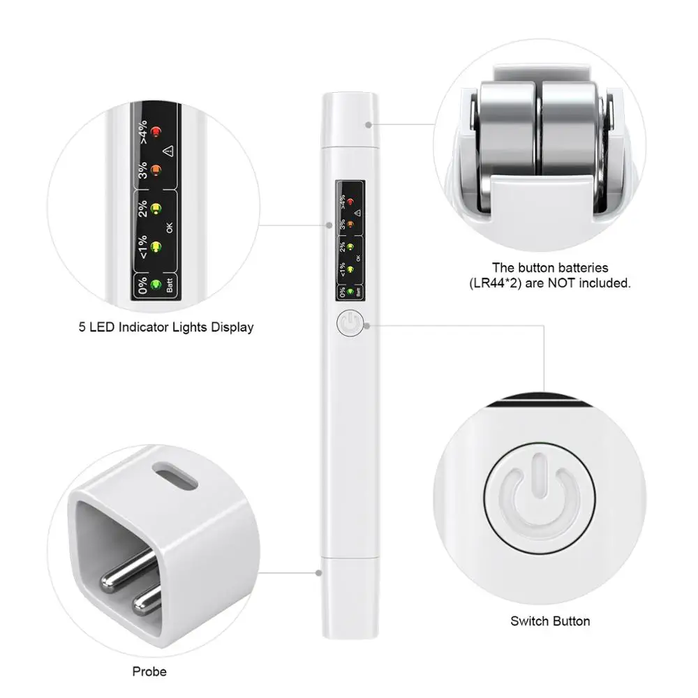 Vdiagtool автомобильный тестер тормозной жидкости авто тормоз 5 светодиодный