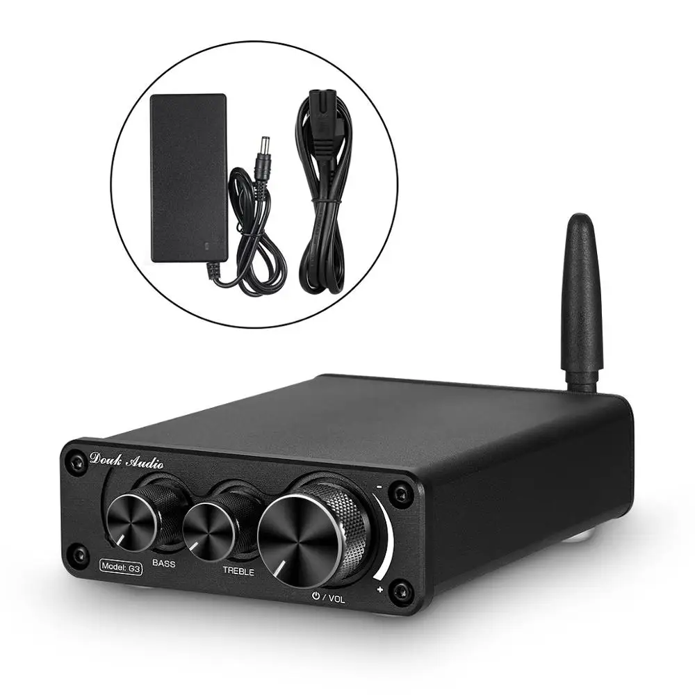 Nobsound Последние Мини TPA3116 Bluetooth 5,0 HiFi Мощность стерео усилитель домашнего аудио Amp с ВЧ бас - Цвет: Black Tone Version
