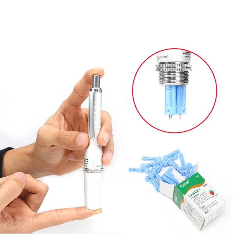 Одноразовые иглы с ланцетами стерильная игла для банка ручка из нержавеющей