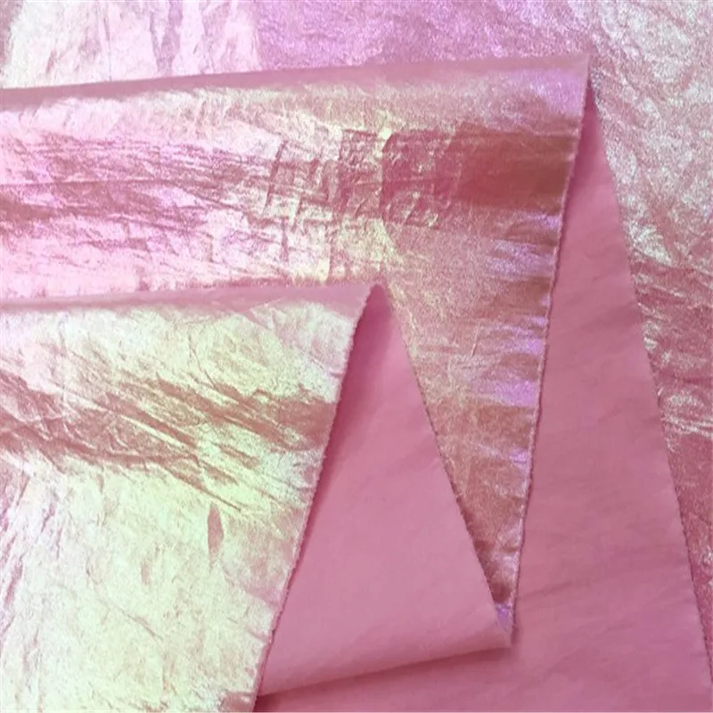 1 Yd мягкая Радужная градиентная блестящая ткань украшение для свадебной