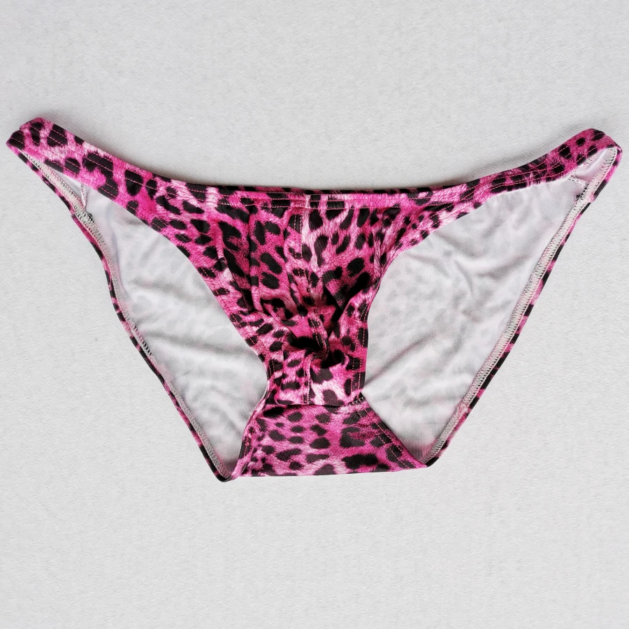 Трусы мужские с U-образным вырезом Леопардовый принт HT033 |