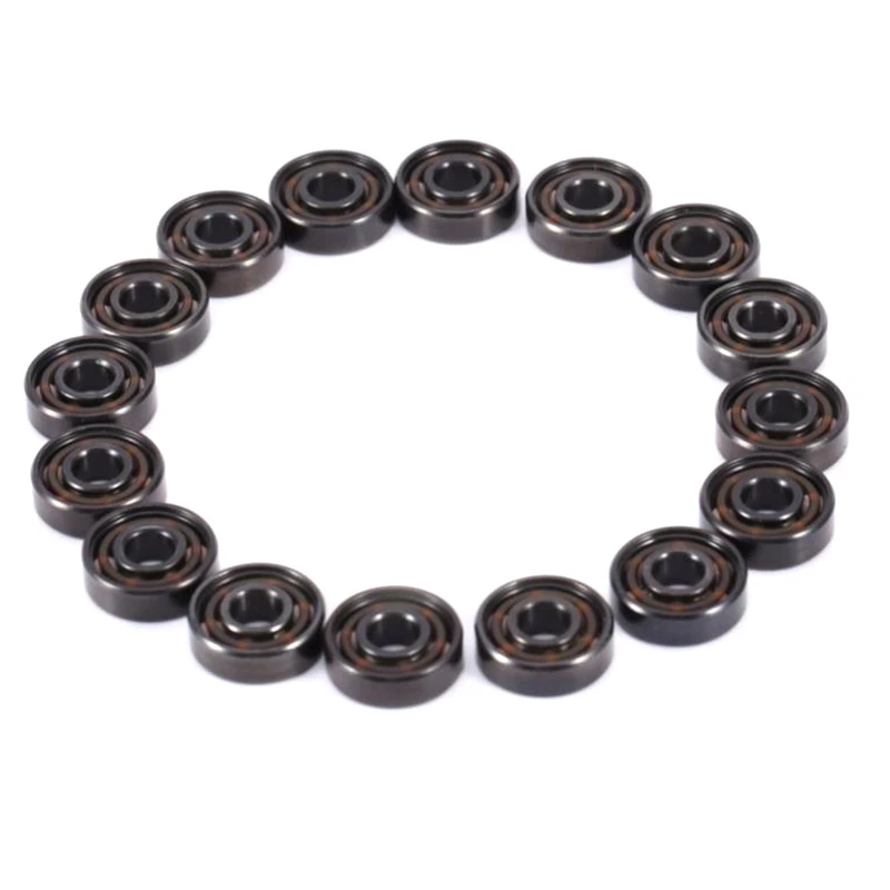 

16Pcs Ceramic 608 Bearings 8X22X7mm ABEC-11 Hybrid 6 White ZrO2 Balls Skateboard Bearing Skating Inline Roller