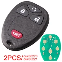 2pcs 315mhz 31 buttons remote car key fob c60270 ouc60221 keyless entry for chevy silverado traverse avalanche equinox express