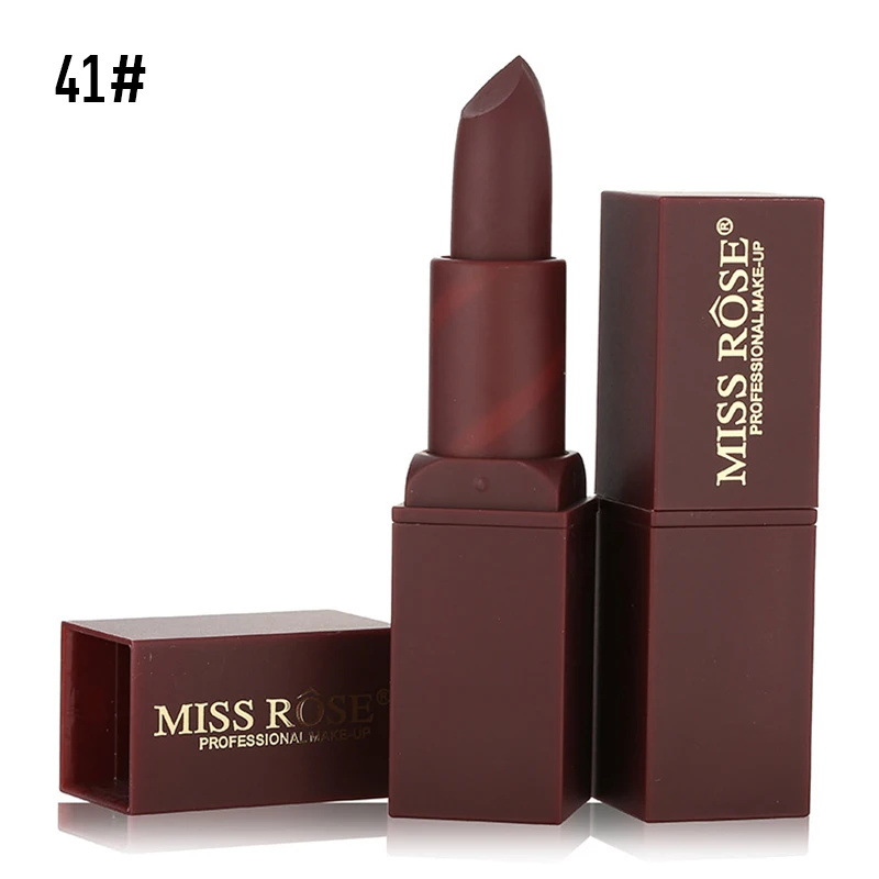 MISS ROSE, 11 цветов, красная матовая губная помада, блеск для губ, квадратная трубка, увлажняющий, стойкий, водостойкий, оттеночный бальзам для губ, макияж, TSLM1