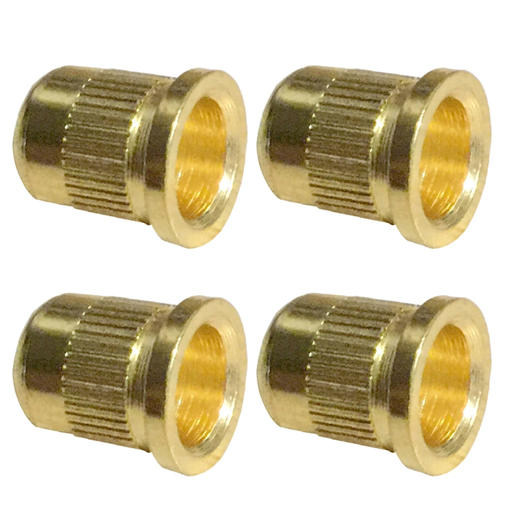4 Pcs of Pack Bass String Mounting Ferrules Bushing for Fender Guitar Parts | Спорт и развлечения