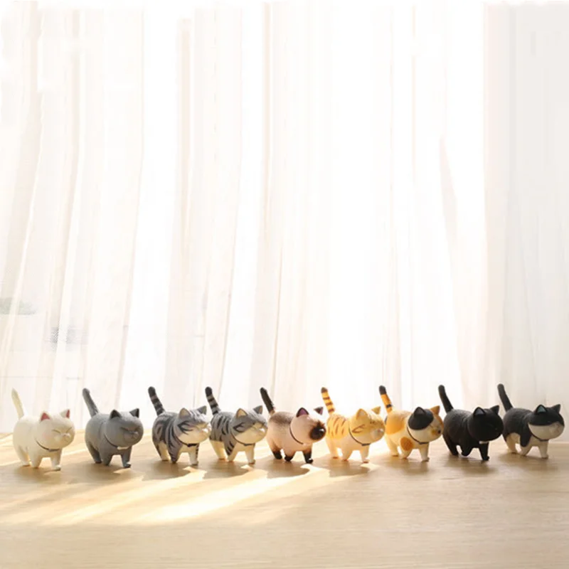 

Cat Ornaments Lovely Round Roll Cat Landscape Decoration New Shooting Props Home Creative Furnishing Articles Desktop Model Gift