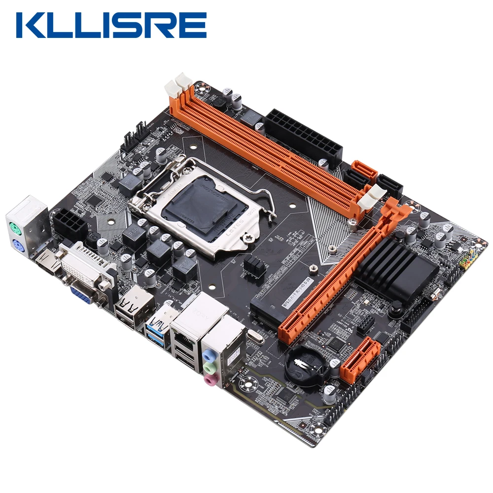 Комплект материнской платы Kllisre B75 с Core i3 2120 8 Гб 1600 МГц DDR3 ПАМЯТЬ для настольного
