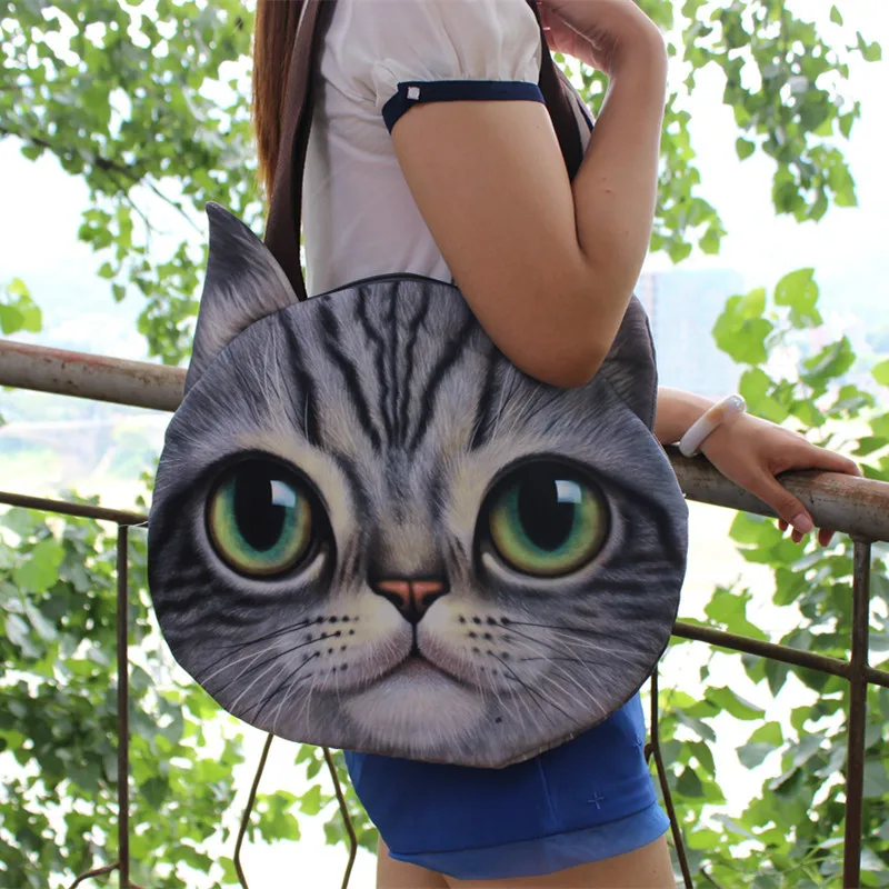 Bolso de hombro con diseño de gato para mujer, Bandolera de hombro...