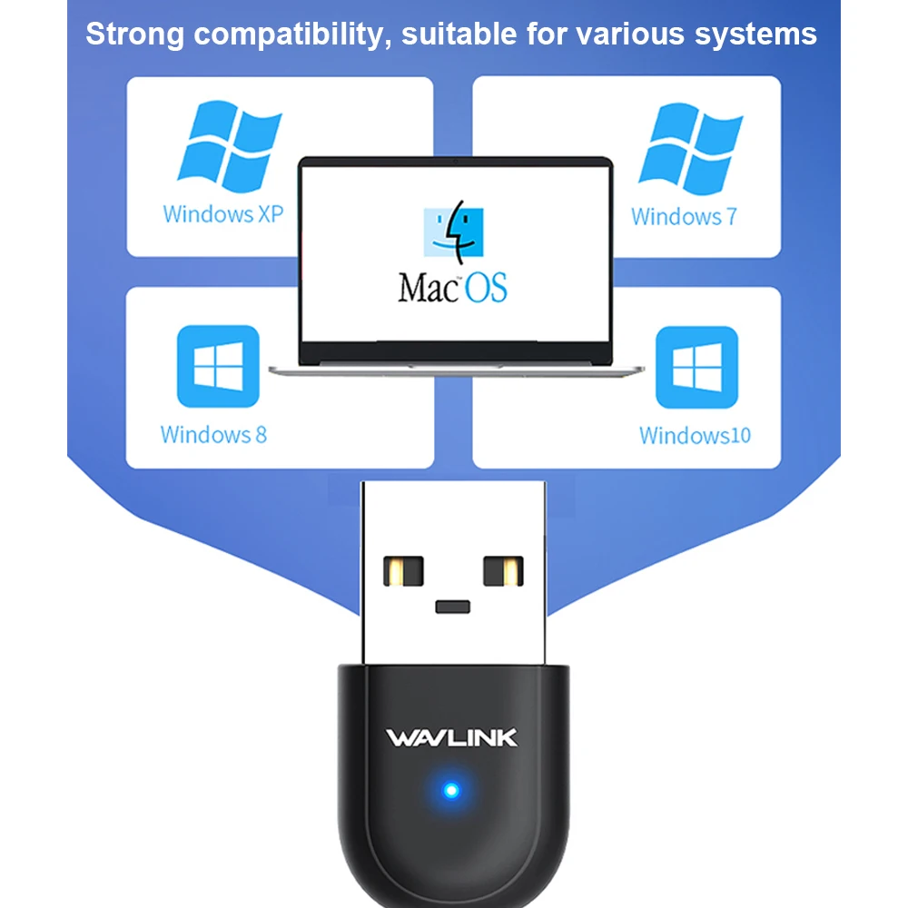 AC600 USB Wifi адаптер 5 ГГц сетевая карта 600 Мбит/с двухдиапазонный 802.11AC беспроводной