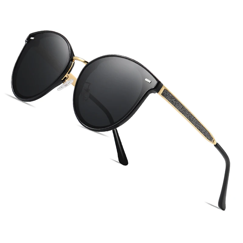 Женские круглые поляризационные очки AOFLY брендовые дизайнерские солнцезащитные