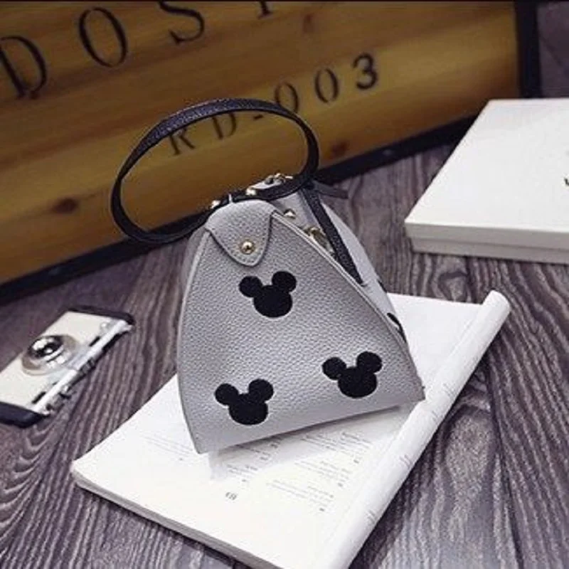 Женская мини сумка с треугольным фонариком Сумочка d в форме Микки Zongzi через
