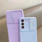 Раздвижной защитный чехол для телефона с камерой для Samsung Galaxy S20 Fe S20fe S21 Plus Ultra 5G S 21 Note 20 Note20, чехол из жидкого силикона