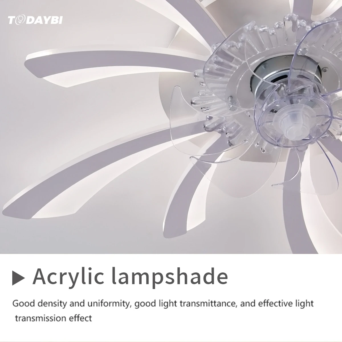 Современный потолочный вентилятор с бесшумный светодиодный светильник Спальня