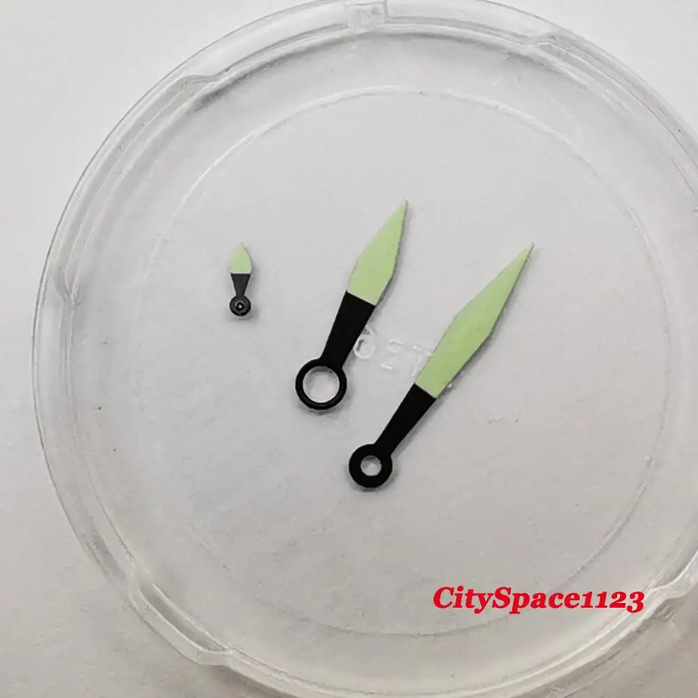 Зеленые светящиеся стрелки часов подходят для ETA 6497 6498 ST36 | Наручные часы