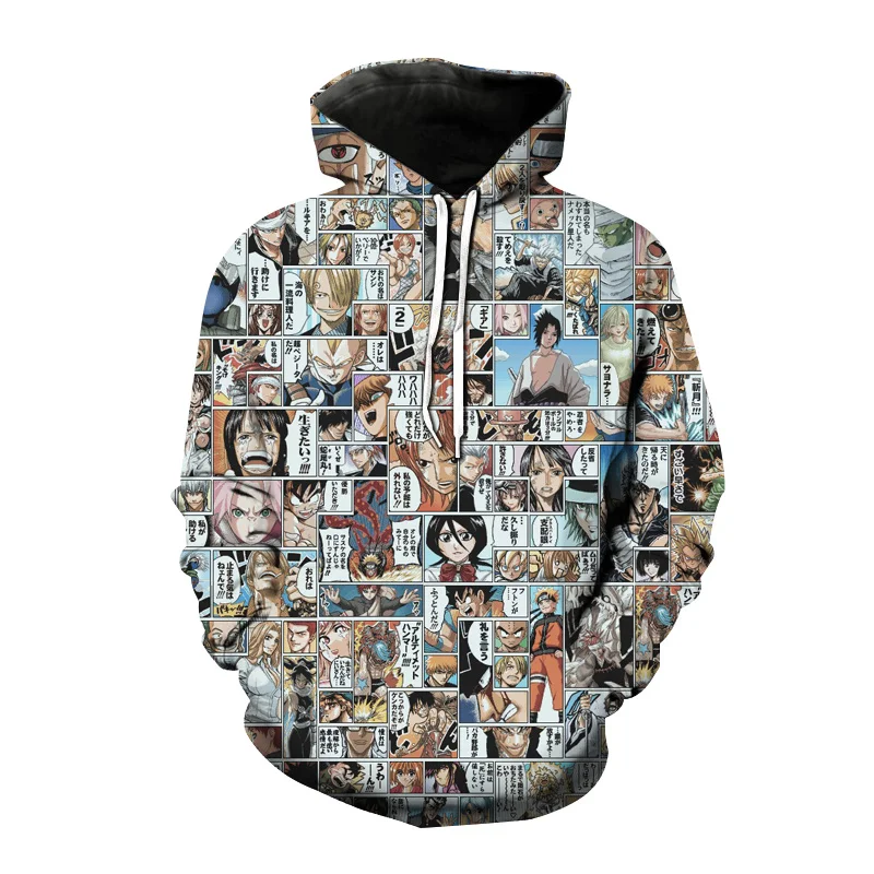 

Autumn Winter Hoodies Anime Comic 3D Print Sweatshirt Manga One Piece Hoodie Men Women Fashion Streetwear Harajuku Tops Clothing